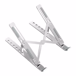 Ewent EW1266, Supports de Laptop, Argent, Aluminium, Silicone, 25,4 cm (10"), 39,6 cm (15.6"), 5 kg