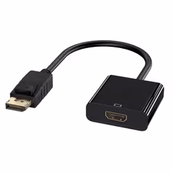 Ewent EC1455, 0,15 m, DisplayPort, HDMI, Mâle, Femelle, Droit