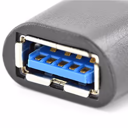 Ewent EW-100518-000-N-P changeur de genre de câble USB 3.1 Type C USB 3.1 Type A Noir