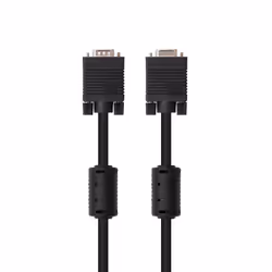 Ewent EC1104, 3 m, VGA (D-Sub), VGA (D-Sub), Mâle, Mâle, Noir