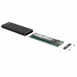 Ewent EW7023 Boîtier de disques de stockage Enceinte ssd Noir M.2