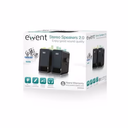 Ewent EW3504 haut-parleur Noir Avec fil 6 W