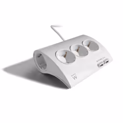 Ewent EW3935, 1,5 m, Intérieure, Blanc, Plastique, 5 sortie(s) CA, 110 - 230 V