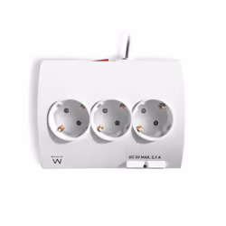 Ewent EW3935 multiprise 1,5 m 5 sortie(s) CA Intérieure Blanc - Vue supplémentaire 4