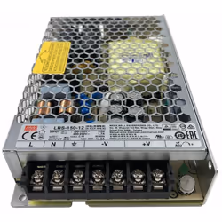 Alimentatore switching 150W 12Vdc 12.5A singola uscita Meanwell Serie LRS-150 Mod. LRS-150-12. LRS è una versione più moderna ...