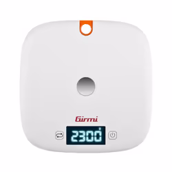 Girmi PS02, Balance de ménage électronique, 5 kg, 1 g, Orange, Blanc, Comptoir, Rond