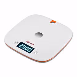 Girmi PS02 Orange, Blanc Comptoir Rond Balance de ménage électronique