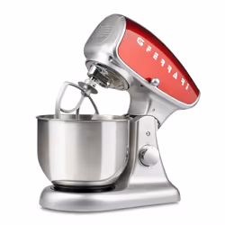 G3 Ferrari Pastaio Deluxe, Robot mixer, Rouge, Argent, Batteur, Pétrisseur, Mélange, 5,2 L, Rotatif, Acier inoxydable