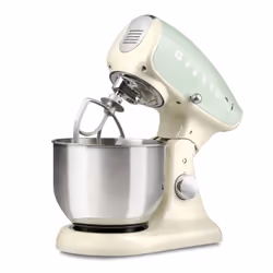 G3 Ferrari Pastaio Deluxe, Robot mixer, Beige, Couleur menthe, Batteur, Pétrisseur, Mélange, 5,2 L, Rotatif, Acier inoxydable