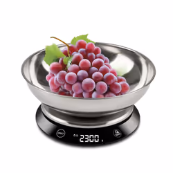 Girmi PS84 Noir, Acier inoxydable Comptoir Rond Balance de ménage électronique - Vue supplémentaire 4