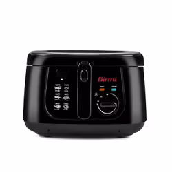 Girmi FG2100, Friteuse, 2,5 L, 130 °C, 190 °C, Unique, Noir