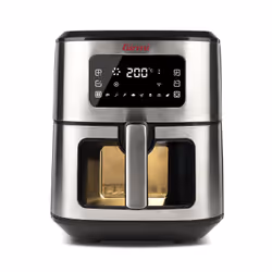 Girmi FG8800 friteuse Unique 6,5 L Autonome 1700 W Friteuse d’air chaud Noir, Acier inoxydable