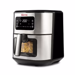 Girmi FG8800 friteuse Unique 6,5 L Autonome 1700 W Friteuse d’air chaud Noir, Acier inoxydable