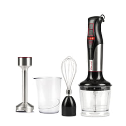 Girmi MX1601 Mixeur de cuisine 800 W Noir, Acier inoxydable, Transparent