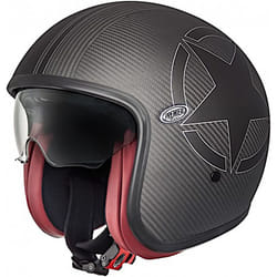 Premier Vintage Carbon Star Casque Jet, noir, taille XS pour Hommes