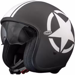 Premier Vintage Star Casque jet, noir, taille XS pour Hommes