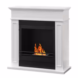 DIVINA FIRE JEFFERSON, Cheminée autonome, Bioéthanol, Blanc, Intérieure, 3,2 - 3,5 h, 1,2 L