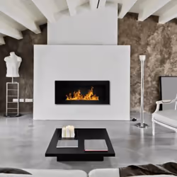 DIVINA FIRE DF91020 cheminée Intérieure Cheminée encastrable Bioéthanol Noir