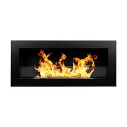 DIVINA FIRE DF91021 cheminée Intérieure Cheminée encastrable Bioéthanol Noir