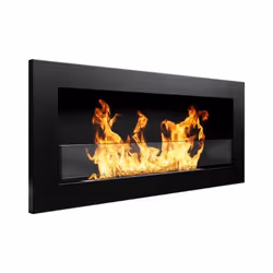DIVINA FIRE DF91021 cheminée Intérieure Cheminée encastrable Bioéthanol Noir
