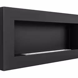DIVINA FIRE DF91022 cheminée Intérieure Cheminée encastrable Bioéthanol Noir