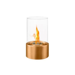 DIVINA FIRE DF91396 cheminée Intérieur & extérieur Cheminée portable Bioéthanol Bronze, Transparent