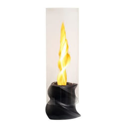 DIVINA FIRE DF91405 cheminée Intérieur & extérieur Cheminée portable Bioéthanol Noir, Transparent