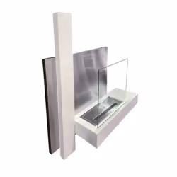 DIVINA FIRE DF92007 cheminée Intérieure Cheminée encastrable Bioéthanol Blanc