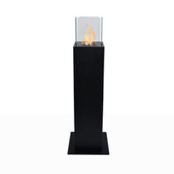 DIVINA FIRE DF94800 cheminée Extérieure Cheminée autonome Bioéthanol Noir