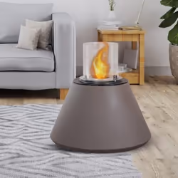 DIVINA FIRE DF95267 cheminée Intérieur & extérieur Cheminée autonome Bioéthanol Gris