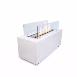 DIVINA FIRE DF94817, Cheminée autonome, Bioéthanol, Blanc, Intérieur & extérieur, 12 - 13 h, 4,5 L
