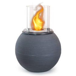DIVINA FIRE Botticelli Intérieur & extérieur Cheminée autonome Bioéthanol Gris