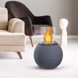 DIVINA FIRE Botticelli Intérieur & extérieur Cheminée autonome Bioéthanol Gris - Vue supplémentaire 7