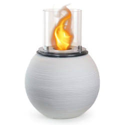 DIVINA FIRE DF95269 cheminée Intérieur & extérieur Cheminée autonome Bioéthanol Blanc