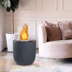 DIVINA FIRE Raffaello Intérieur & extérieur Cheminée autonome Bioéthanol Gris - Vue supplémentaire 8