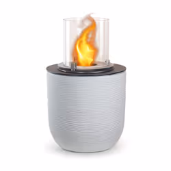 DIVINA FIRE Raffaello, Cheminée autonome, Ouvert, Bioéthanol, Perle, Intérieur & extérieur, 1,5 L