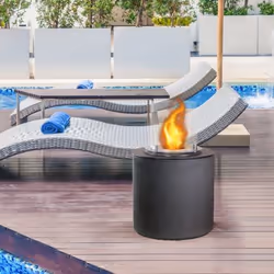 DIVINA FIRE DF95280 cheminée Intérieur & extérieur Cheminée autonome Bioéthanol Gris