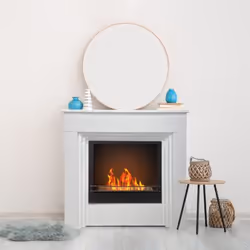 DIVINA FIRE DF95597 cheminée Intérieure Cheminée autonome Bioéthanol Blanc