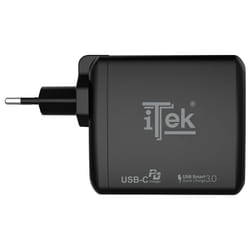 itek ITSCWUC60 chargeur d'appareils mobiles Universel Noir Secteur Charge rapide Intérieure