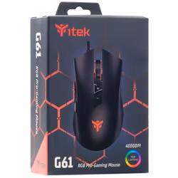 itek G61 souris Droitier USB Type-A Laser 4000 DPI