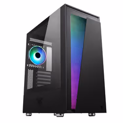itek VERTIBRA V210, Midi Tower, PC, Noir, ATX, micro ATX, Mini-ITX, Synthétique ABS, Mesh, Jouer