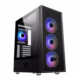 itek VERTIBRA H210, Midi Tower, PC, Noir, ATX, micro ATX, Mini-ITX, Synthétique ABS, Mesh, Métal, Jouer