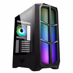 itek VERTIBRA Y210, Midi Tower, PC, Noir, ATX, micro ATX, Mini-ITX, Acrylonitrile-Butadiène-Styrène (ABS), Mesh, 16,5 cm
