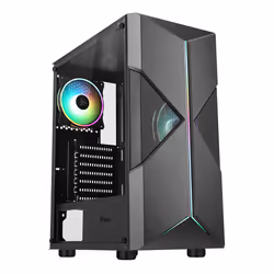 itek SPACIRC XO, Midi Tower, PC, Noir, ATX, micro ATX, Mini-ITX, Mesh, Plastique, SPCC, 15,4 cm