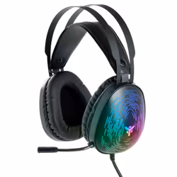 itek H420, Avec fil, Jouer, 20 - 20000 Hz, Casque, Noir