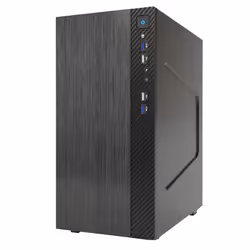 itek SMALLCOM-B, Mini Tower, PC, Noir, micro ATX, Mini-ITX, 14 cm, 26 cm