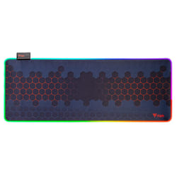 itek E1 Tapis de souris de jeu Noir, Rouge