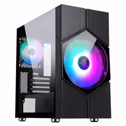 itek VORTEX, Mini Tower, PC, Noir, ITX, micro ATX, ABS, SPCC, Jouer