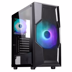 itek OXYGEN, Midi Tower, PC, Noir, ATX, ITX, micro ATX, ABS, SPCC, Jouer