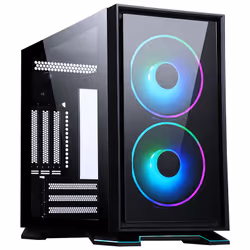 itek GALAXY 2Q, Mini Tower, PC, Noir, Mini-ITX, Jouer, Bleu, Vert, Rouge